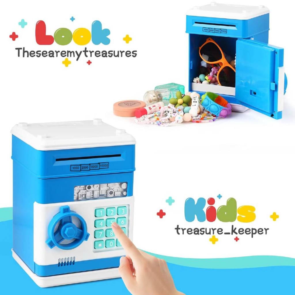 حصالة نقود إلكترونية للأطفال – جهاز صراف آلي ألعاب